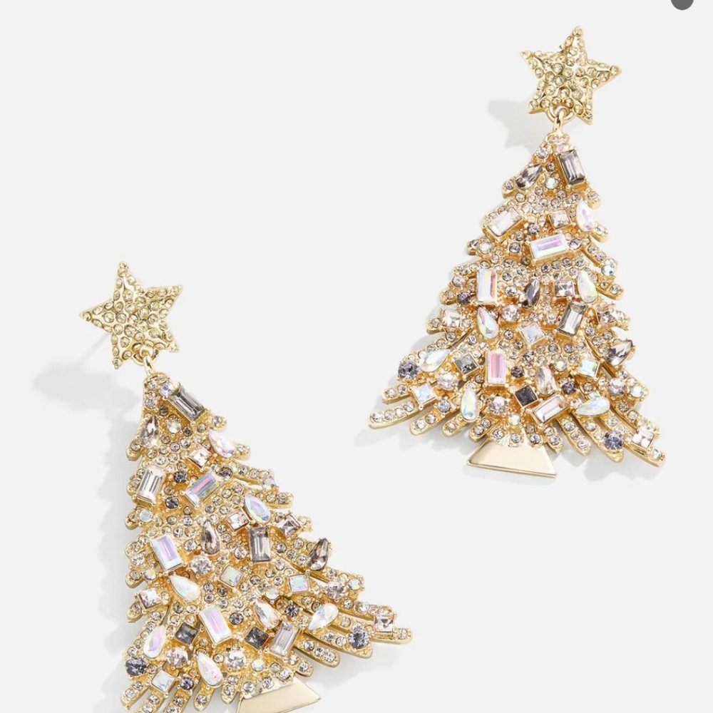 ISO  Bauble Bar Christmas tree earrings